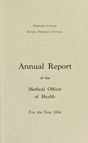 [Report 1954] by Barnard Castle (England). Rural District Council. nb2006012615