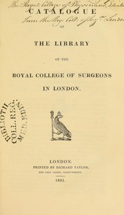 Catalogue of the Library of the Royal College of Surgeons in London by Willis R.