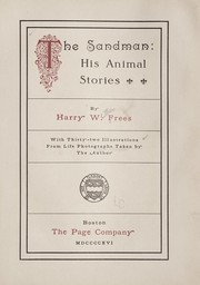 Cover of: The sandman: his animal stories