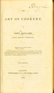 Cover of: The art of cookery