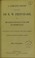 Cover of: A complete report of the trial of Dr. E. W. Pritchard, for the alleged poisoning of his wife and mother-in-law. Reprinted, by special permission, from the 'Scotsman'