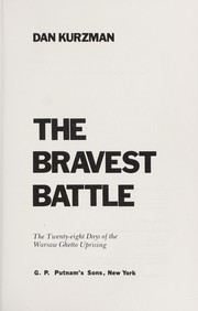 Cover of: The Bravest Battle by 