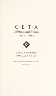 CETA by Grace A. Franklin, Grace Franklin, Randall Ripley