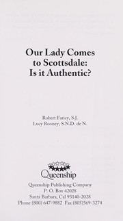 Cover of: Our Lady comes to Scottsdale : is it authentic?
