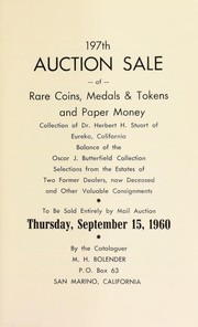 Cover of: 197th auction sale of rare coins, medals & tokens, and paper money