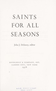 Cover of: Saints for all seasons