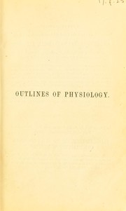 Cover of: Outlines of physiology