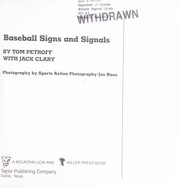 Baseball signs and signals by Tom Petroff