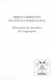 Cover of: Erros correntes da língua portuguesa by Adilson Gobbes ... [et al.].