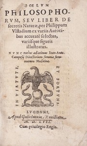 Cover of: Coelum philosophorum, seu, Liber de secretis naturae