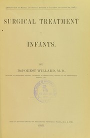 Cover of: Surgical treatment of infants