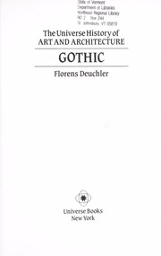 Cover of: Gothic | Florens Deuchler