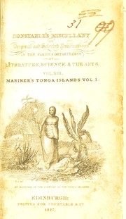 Cover of: An account of the natives of the Tonga islands, in the south Pacific ocean. With an original grammar and vocabulary of their language