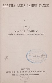 Cover of: Agatha Lee's inheritance