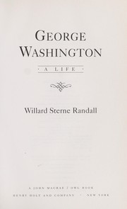 Cover of: George Washington : a life by 