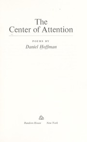Cover of: The center of attention: poems.