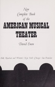 Cover of: New complete book of the American musical theatre