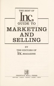 Cover of: The Best of Inc. guide to marketing and selling