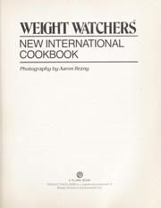 Cover of: Weight Watchers' New International Cookbook