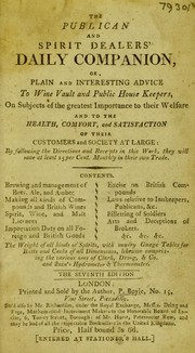 Cover of: The publican and spirit dealers' daily companion