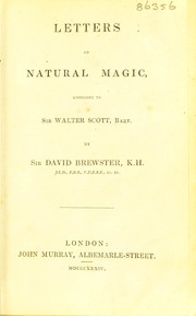 Cover of: Letters on natural magic, addressed to Sir Walter Scott, bart