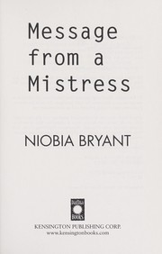 Cover of: Message from a mistress | Niobia Bryant