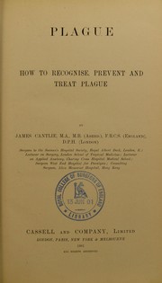 Cover of: Plague: how to recognise, prevent and treat plague