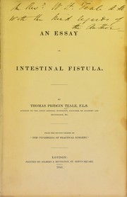 Cover of: An essay on intestinal fistula