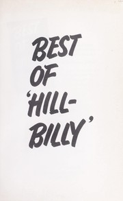 Cover of: Best of Hillbilly. A prize collection of 100-proof writing from Jim Comstock's West Virginia hillbilly