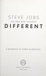 Cover of: Steve Jobs : the man who thought different : a biography