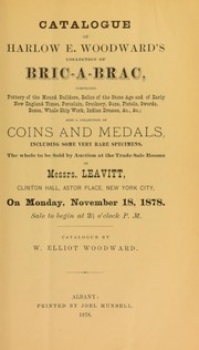 Catalogue of Harlow E. Woodward's collection of bric-a-brac ... by Woodward, Elliot