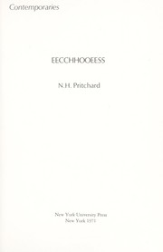 Cover of: Eecchhooeess by Norman H. Pritchard