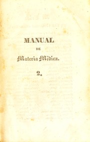 Cover of: Manual de materia m©♭dica ... by Henri Milne-Edwards