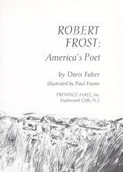Cover of: Robert Frost, America's poet. by Doris Faber