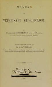 Cover of: Manual of veterinary microbiology