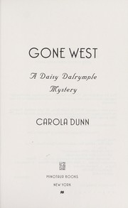 Cover of: Gone West: A Daisy Dalrymple Mystery, #20