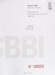 Cover of: Ibbotson SBBI 2008 classic yearbook by 