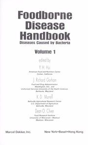 Foodborne disease handbook by Y. H. Hui, Y.H. Hui, J. Richard Gorham, K.D. Murrell