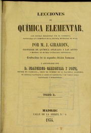 Cover of: Lecciones de qu©Ưmica elementar: con figueras repartidas por el contexto : explicadas los domingos en la escuela municipal de Ruan