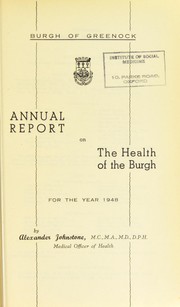 Cover of: [Report 1948]