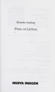 Cover of: Feria de letras