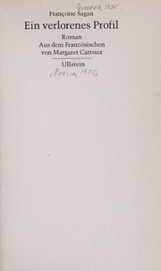 Cover of: Ein verlorenes Profil by Françoise Sagan