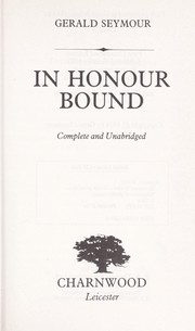 Cover of: In honour bound by Gerald Seymour