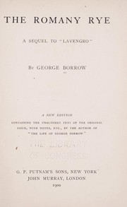 Cover of: The Romany rye by George Henry Borrow