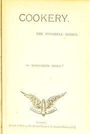 Cover of: Cookery by Marguerite Ninet, Marguerite Ninet