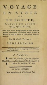 Cover of: Voyage en Syrie et en ©gypte, pendant les ann©♭es 1783, 1784, et 1785 ...