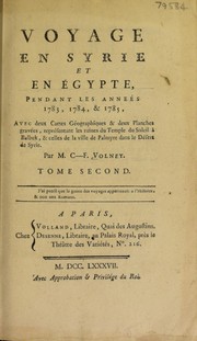 Cover of: Voyage en Syrie et en ©gypte, pendant les ann©♭es 1783, 1784, et 1785 ...
