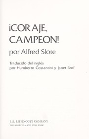 Cover of: Coraje, campeón! by Alfred Slote