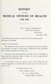 [Report 1952] by Dunstable (England). Borough Council