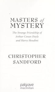 Cover of: Masters of mystery : the strange friendship of Arthur Conan Doyle and Harry Houdini